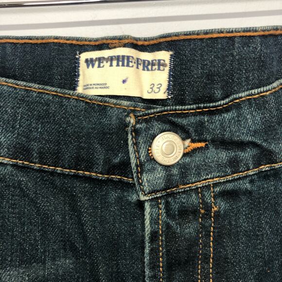 NWT We the Free Serafin Mid Rise Slim Bootcut Jeans Blue Size 33 - Picture 3 of 9
